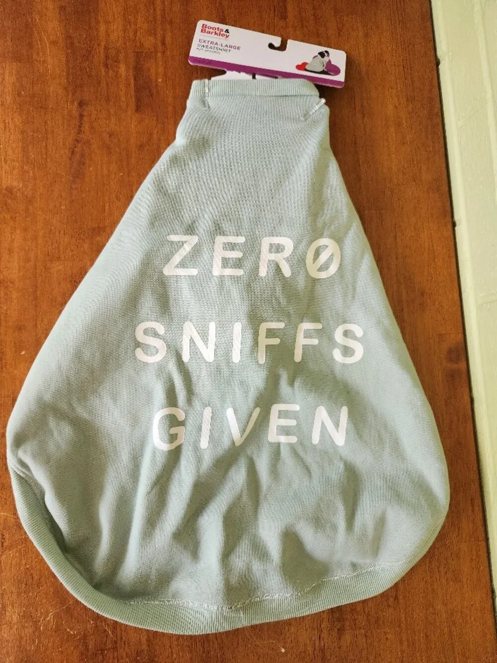 Dog Sweatshirt Boots & Barkley Zero Sniffs Given XL Breed Size Green New T1